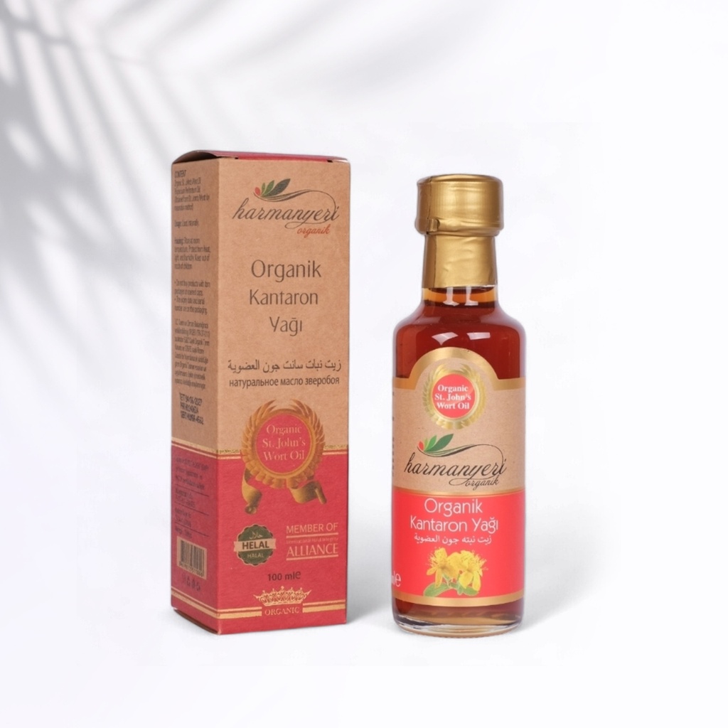 HARMANYERİ ORGANİK KANTARON YAĞI 100 ML