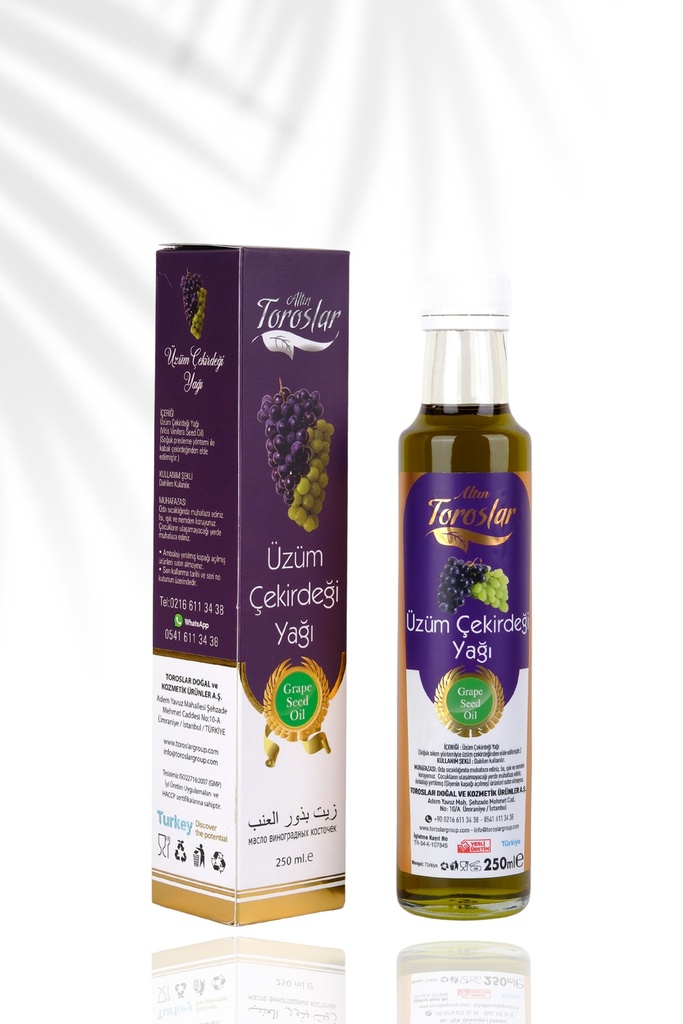 ALTIN TOROSLAR ÜZÜM ÇEKİRDEĞİ YAĞI 250 ML