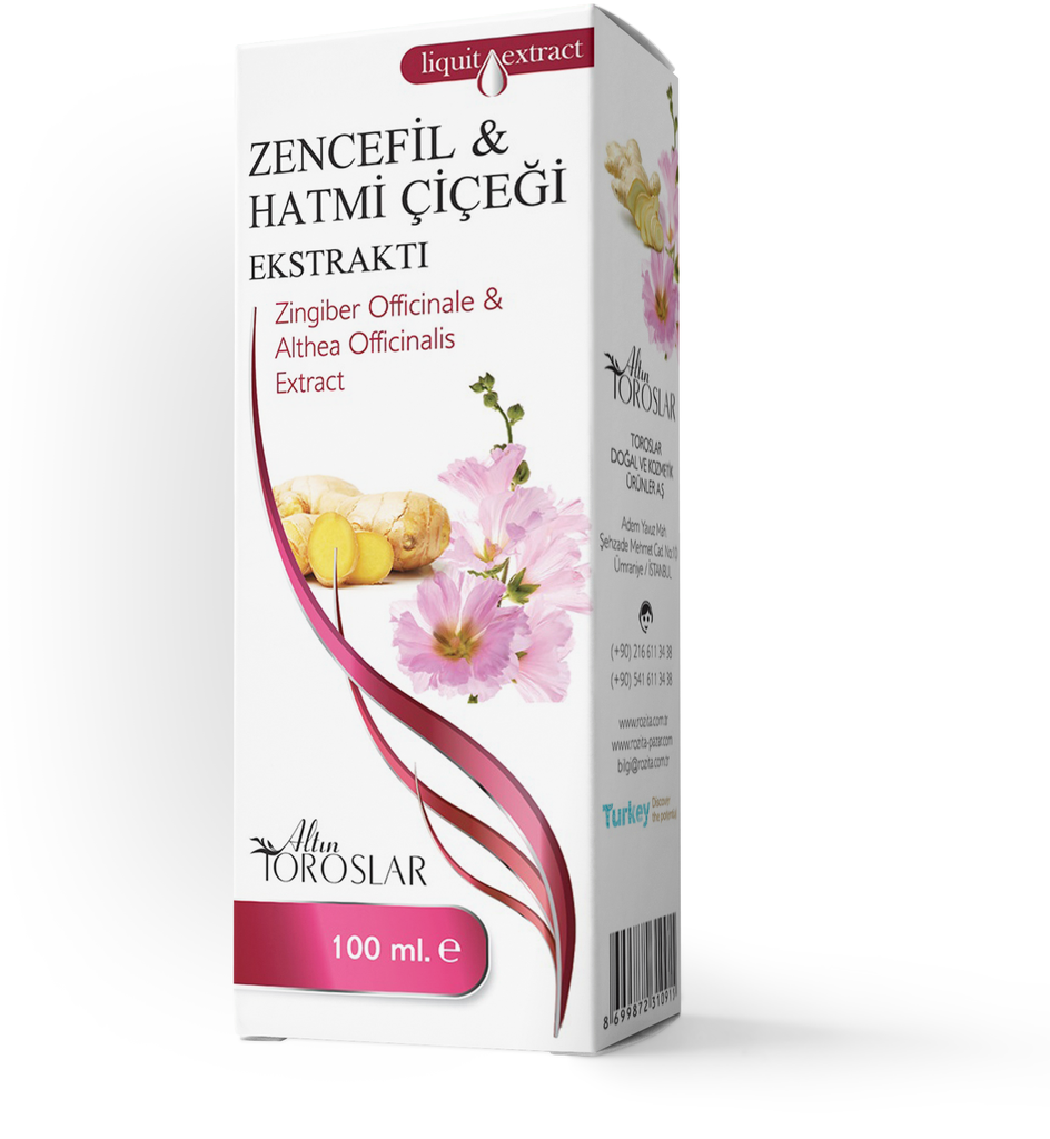 T. ZENCEFİLLİ VE HATMİ ÇİÇEKLİ EKSTRAKTI 100 ML