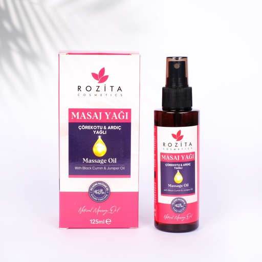 [RMYC] ROZİTA MASAJ YAĞI ÇÖREKOTU & ARDIÇ  YAĞLI 125 ml